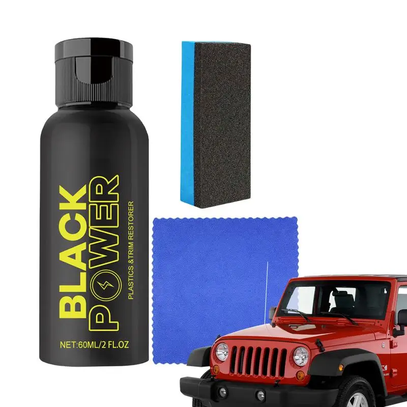 

Black Trim Restorer Automotive Refurbishing Agent Vehicle Detailing Supplies Auto Interior Decoration Black Trim Restorer