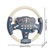 Infant Simulation Shining Steering Wheel Toys Education Lights Sound Copilots Stroller Steering Wheel Children's Vocal Toys Game 6