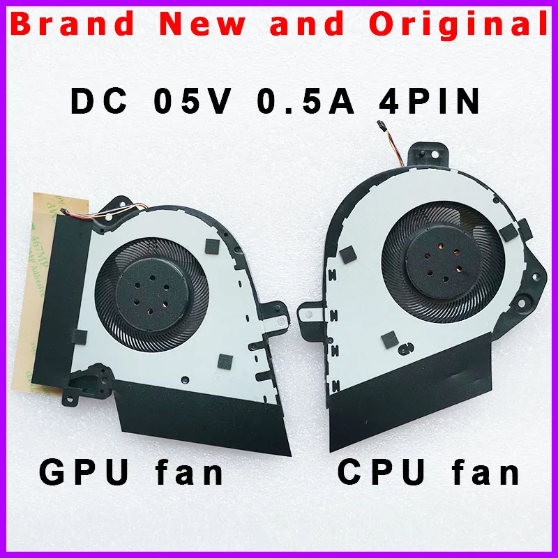 Laptop CPU GPU Fan Cooler Radiator For ASUS ROG Zephyrus G15 GA502IU GA502 GU502 GU502D GU502DU DC 5V 0.5A
