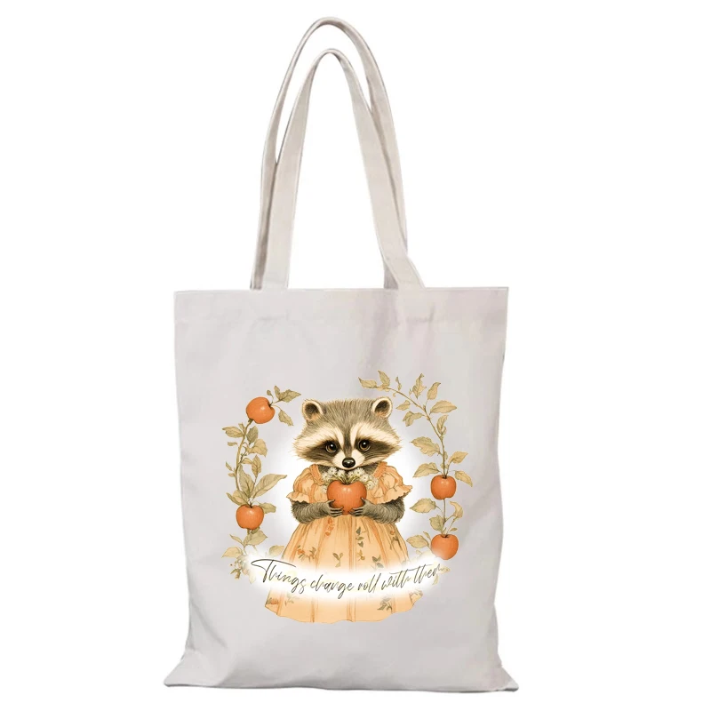 Neue Handtaschen Freizeit die Einkaufstasche Cartoon Nette Falten Einkaufstasche Dame Taschen frauen Handtasche Eco Shopper Strand Tuch Leinwand mann – Detail 8