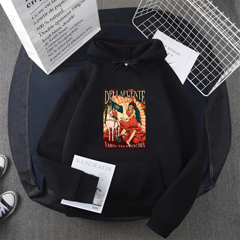 Dellafuente Fc hoodie Rap Tshirts Mens hoodie Male Cartoon Tops Kawaii Clothes Unisex Fashion Clothing