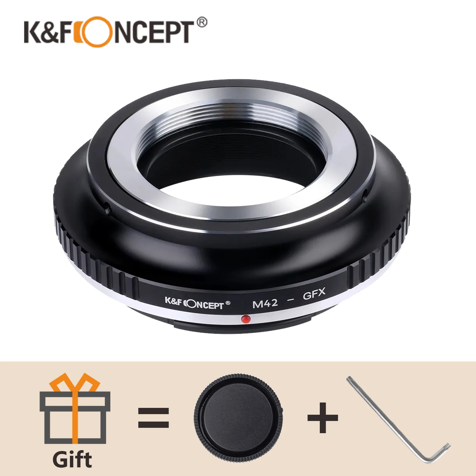 K&F Concept Adapter for M42 Screw Mount Lens to Fuji FUJIFILM GFX Mount  Camera 50S 50r 50s 50R 50sII 100 100s GFX100 50s 50