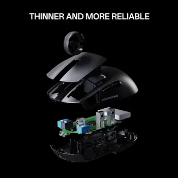 MAMBASNAKE M4 Wireless Gaming Mouse, 52g Lightweight BT/2.4Ghz/Wired Computer Mouse, PAW3311 24K DPI Optical Sensor 5