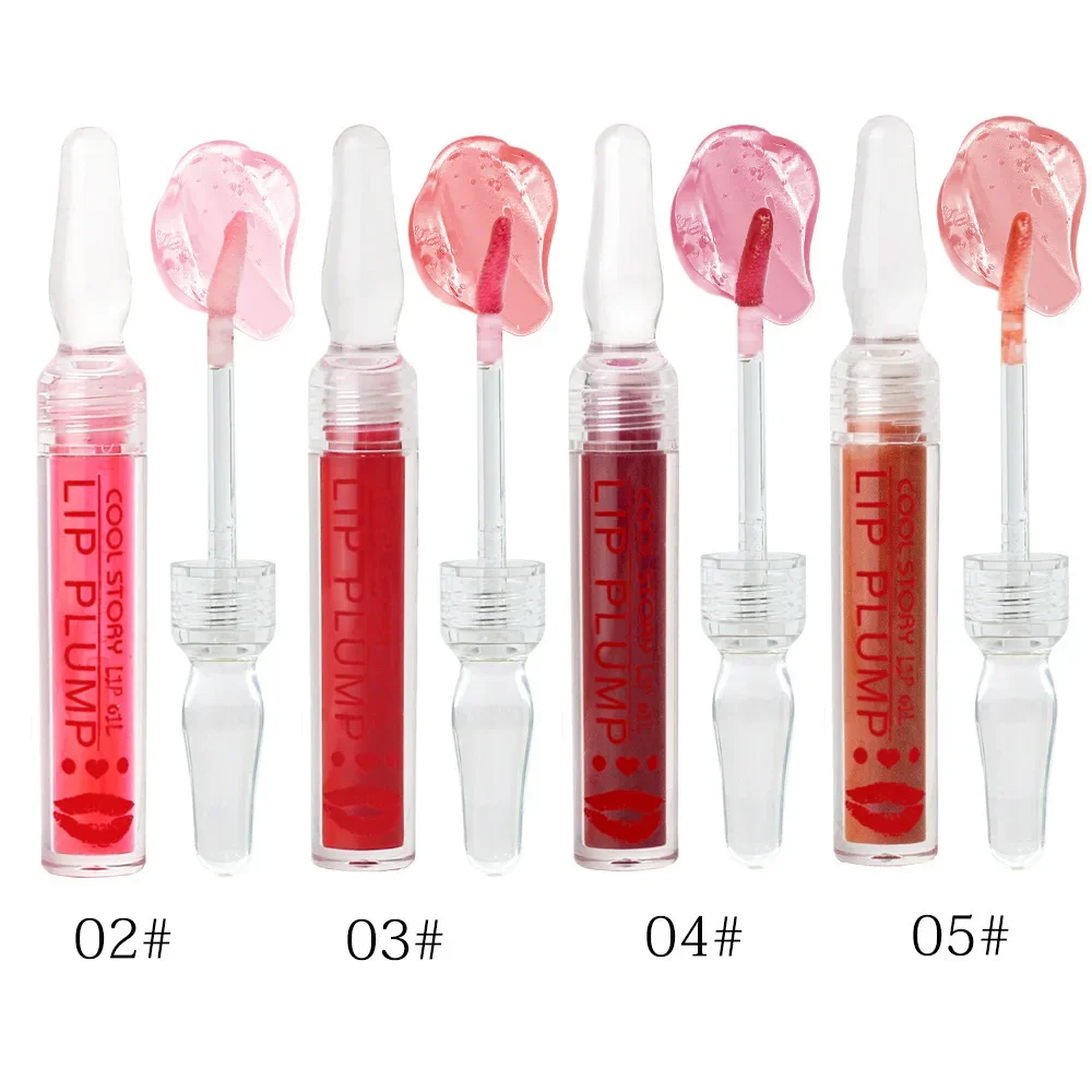 Volumising Lip Oil Lip Gloss Lip Plumper Essential Oil Increase Lips Elasticity Reduce Fine Lines Moisturizing Nourish Sexy Lip Gloss Care Plump Serum