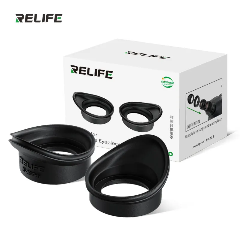 RELIFE M-26 Pro Microscope 3D Goggles Rubber Eyepiece Cover Protective Silicone Eyecup Most Microscopes Light-shielding Tool Eye Protector Cups