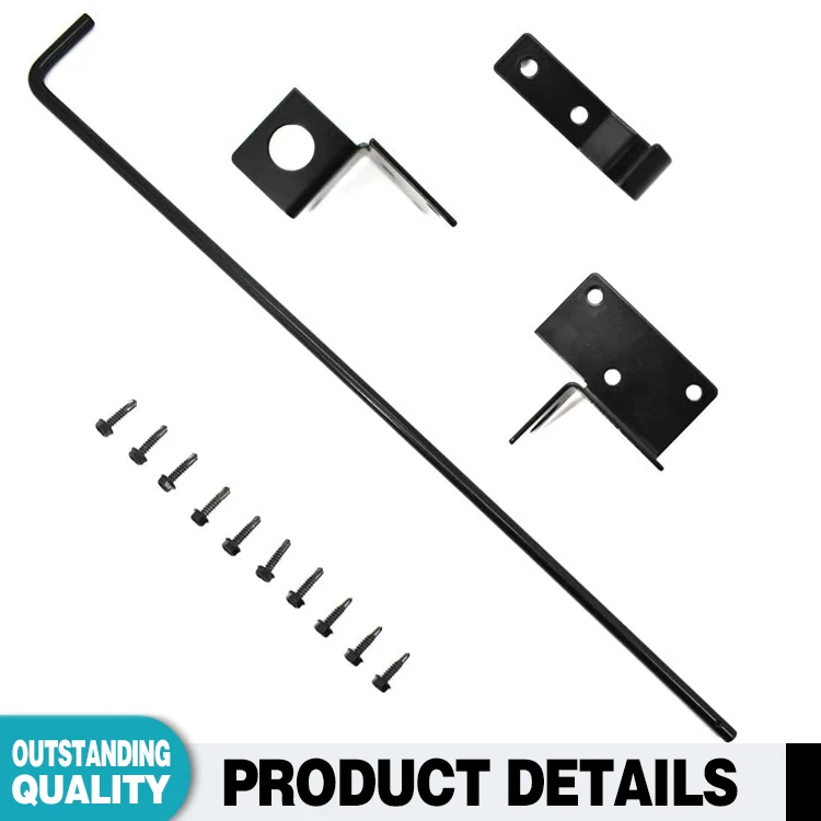 Metal Heavy Duty Fence Drop Rod New Black Pvc Coated Fencing Trellis Gates Steel Modern Drop Rod 2