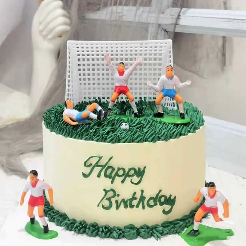 Fußball Geburtstag Kuchen Topper Alles Gute zum Geburtstag Kuchen Topper Baby Dusche Fußball Party Junge Geburtstag Dekoration Mann Fußball Kuchen Party – Detail 4