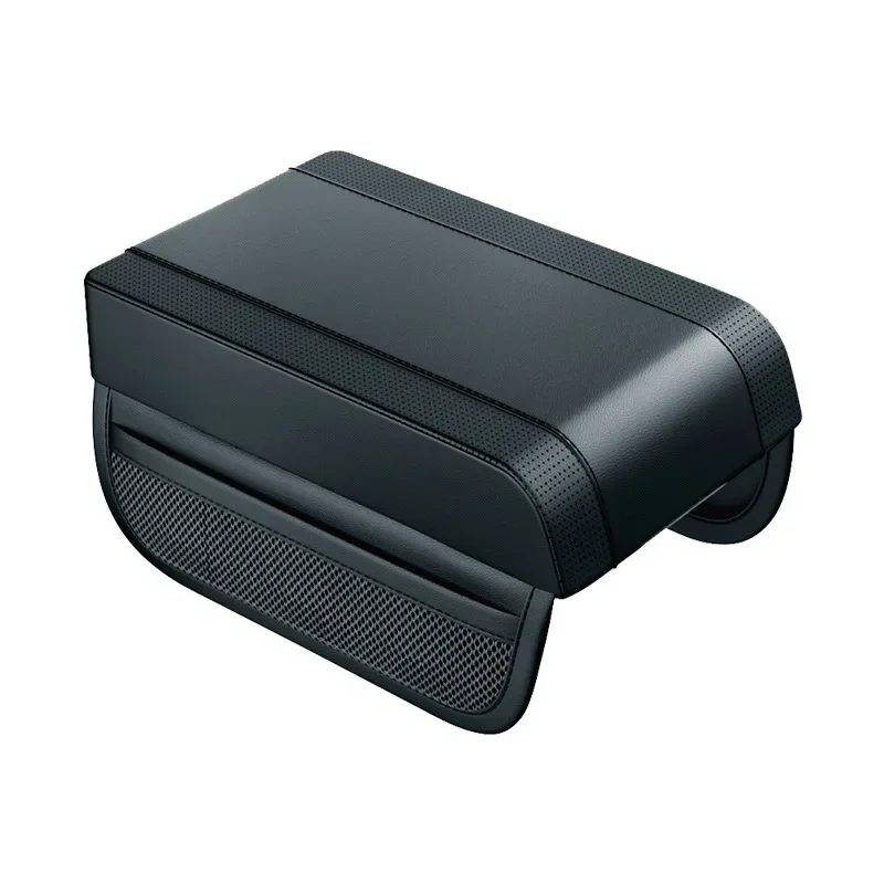 Center console armrest car armrest box armrest box car armrest cover armrest pad car armrest mat Car armrest box height pad universal leather armrest cushion with pocket central memory cotton elbow support storage