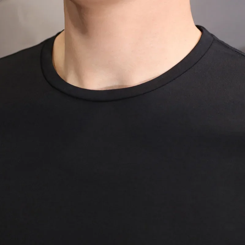 Basic Traditional T-shirts in Solid White or Black 4