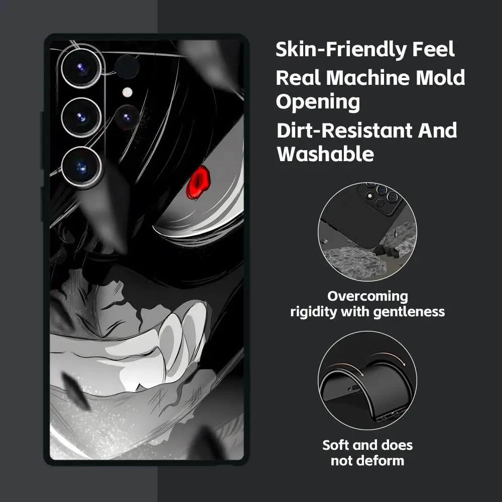 Black Clover Anime Soft Black Phone Case