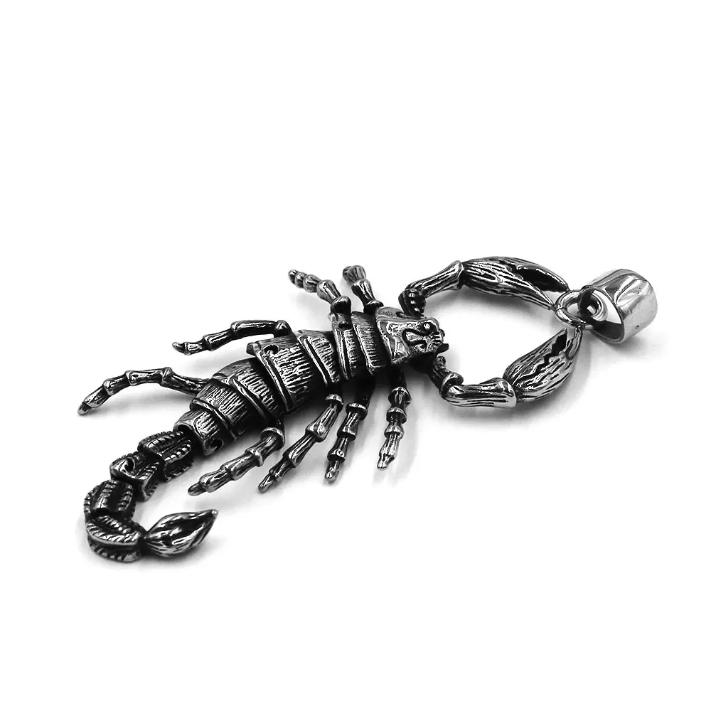 Fashion Little Scorpion Pendant Stainless Steel Jewelry Animal Swingable Joint Scorpion Biker Pendant For Men Women Kid as Gift 5
