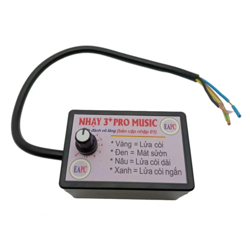 Car Horn with 3/8/12 Tones Easy to Install Car Horn Universal with Multiple Tones Easy Installation Abs for Auto