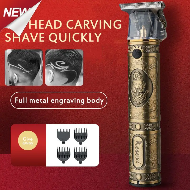 

Oil Head Men Electric Hair Clipper Trimmer Haircut Machine Barber Shaver T-Blade Hair Cutting Styling Shaving Tool Set