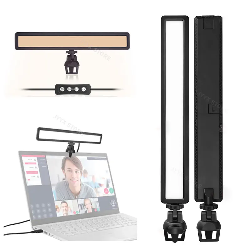 

LUXCEO WS66 USB СВЕТОДИОДНЫЙ светильник для видеосъемки 2500K-9000K двухцветный Рабочий стол для конференций заполняющий свет для ноутбука прямая трансляция видео