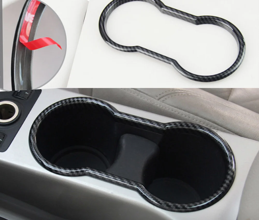 

For 2013-2015 Ford escape Kuga Interior Water Cup Holder Box Frame Cover Sticker Sequins Trim Auto Parts Car styling Accessories