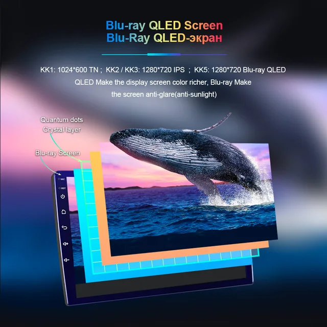 EKIY KK5 2 Din Android 7 9 10 in Cr Multimedi lettore Video Rdio Stereo universle GPS per Volkswgen Nissn Hyundi Ki Toyot|Cr Multimedi Plyer|  -2