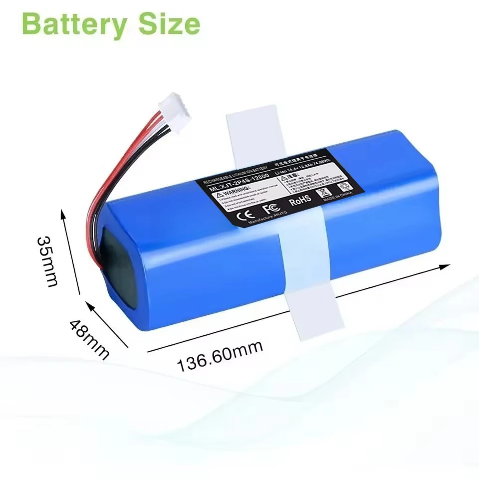 14.4V Replacement Battery For ECOVACS Deebot Ozmo 950 T8 T8+ T5Max T10 T9 X1 X2 Turbo pro omni DX96 DX93 Robot Vacuum Cleaner vacuum cleaner battery battery replacement