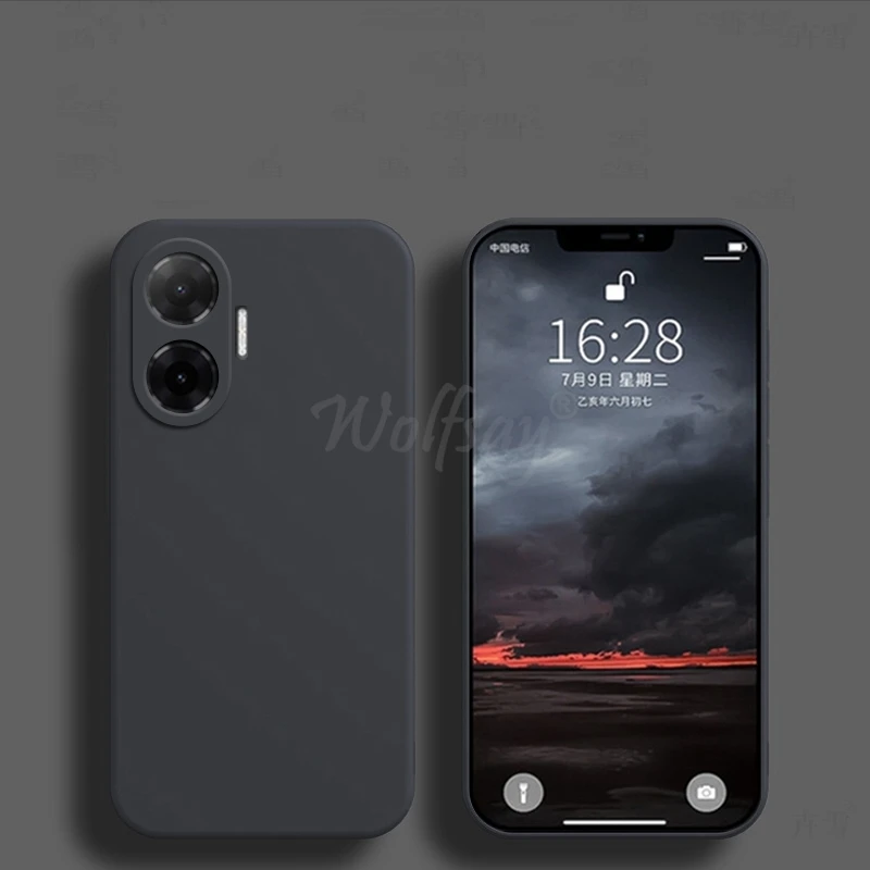 Liquid Silicone Soft TPU Phone Protector Case in Plain Rubber Finish