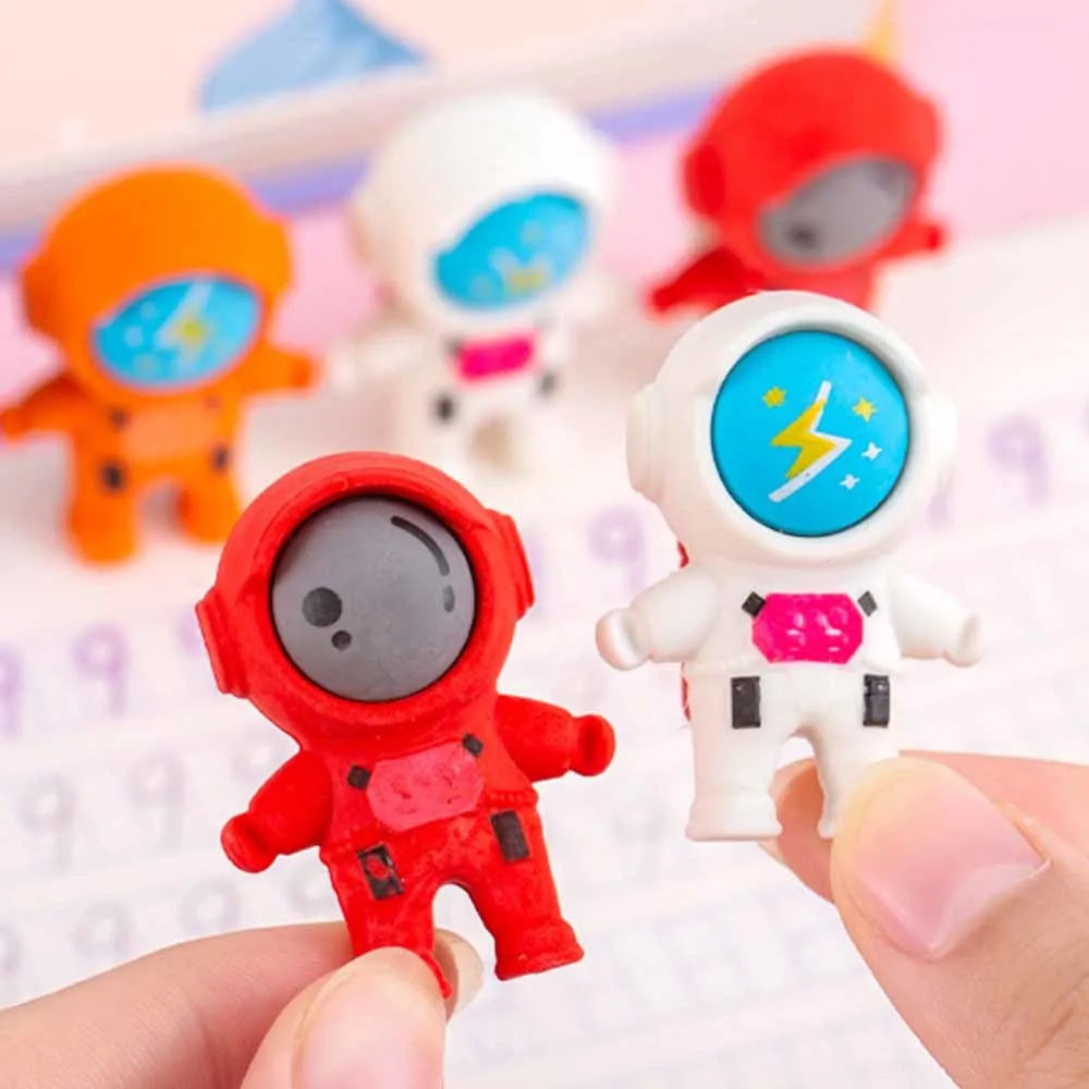 1 Piece Lytwtw's Cartoon Cute Astronaut Rubber Eraser Novelty Stationery Office School Supplies