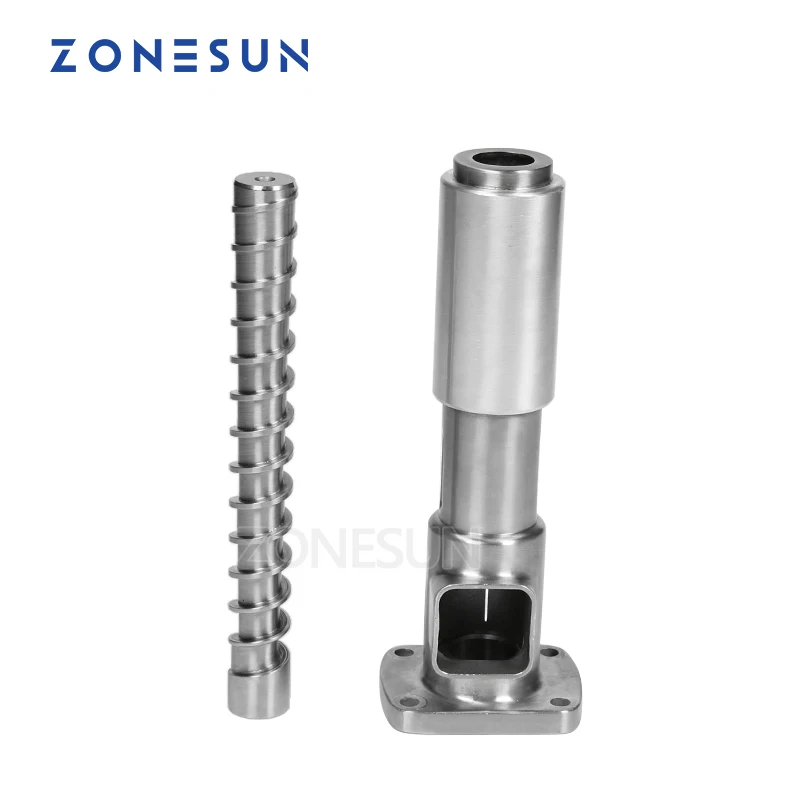 ZONESUN 1 Sets ( screw shaft + press cage ) For OPM-01 Automatic Small Oil Press Machine Stainless Steel Cold Press Hot