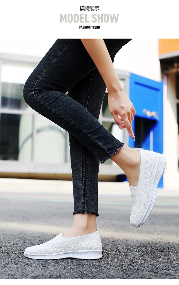 Calzado Para Caminar Mujer Mzluyin Zapatos Deportivos Sin Cordones