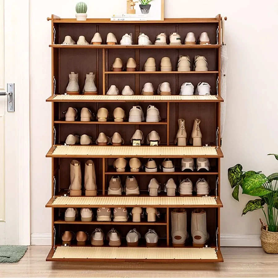 

Drawer Shoe Rack Black Hallway Space Saving Aesthetic Narrow Expandable Waterproof Shoe Cabinets Open Kasten Knobs Furniture