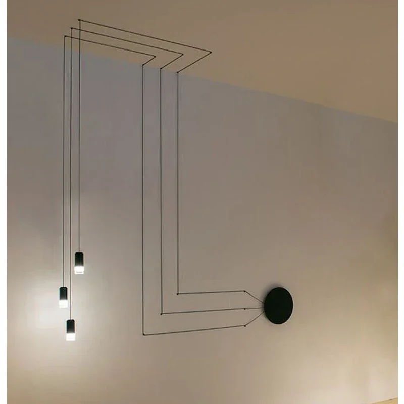 

Минималистичная настенная лампа для ресторана в скандинавском стиле, Геометрические линии, кофейня, кухня, Современное украшение для гостиной, спальни, настенное оформление