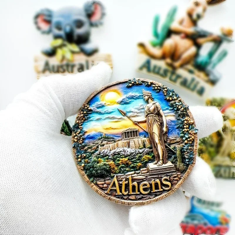 Athene Griekenland 3D Koelkast Magneet Reizen Souvenir Gift Thuis Keuken Decoratie Magnetische Sticker Athene Koelkast Magneet Collectie