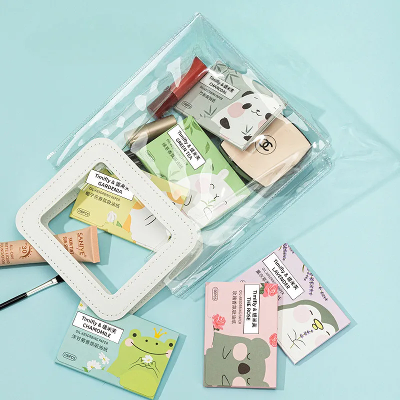 Facial Oil-absorbing Paper 100 Pieces For T-zone Oil Control