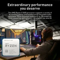 AMD Ryzen 5 5600 R5 5600 3.5 GHz Six-Core Twelve-Thread CPU Processor 7NM 65W L3=32M 100-000000927 Socket AM4 NO FAN 1