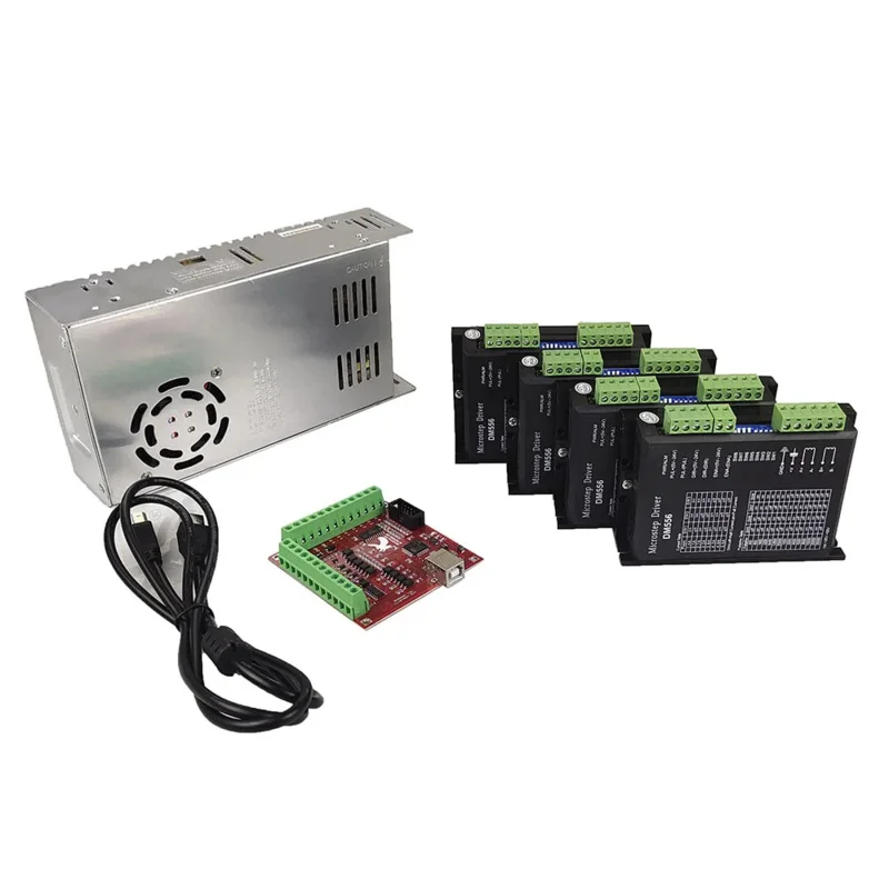 MACH3 4 Axis 100K USB CNC Kit Wood Engraving Machine Smooth Motion ...