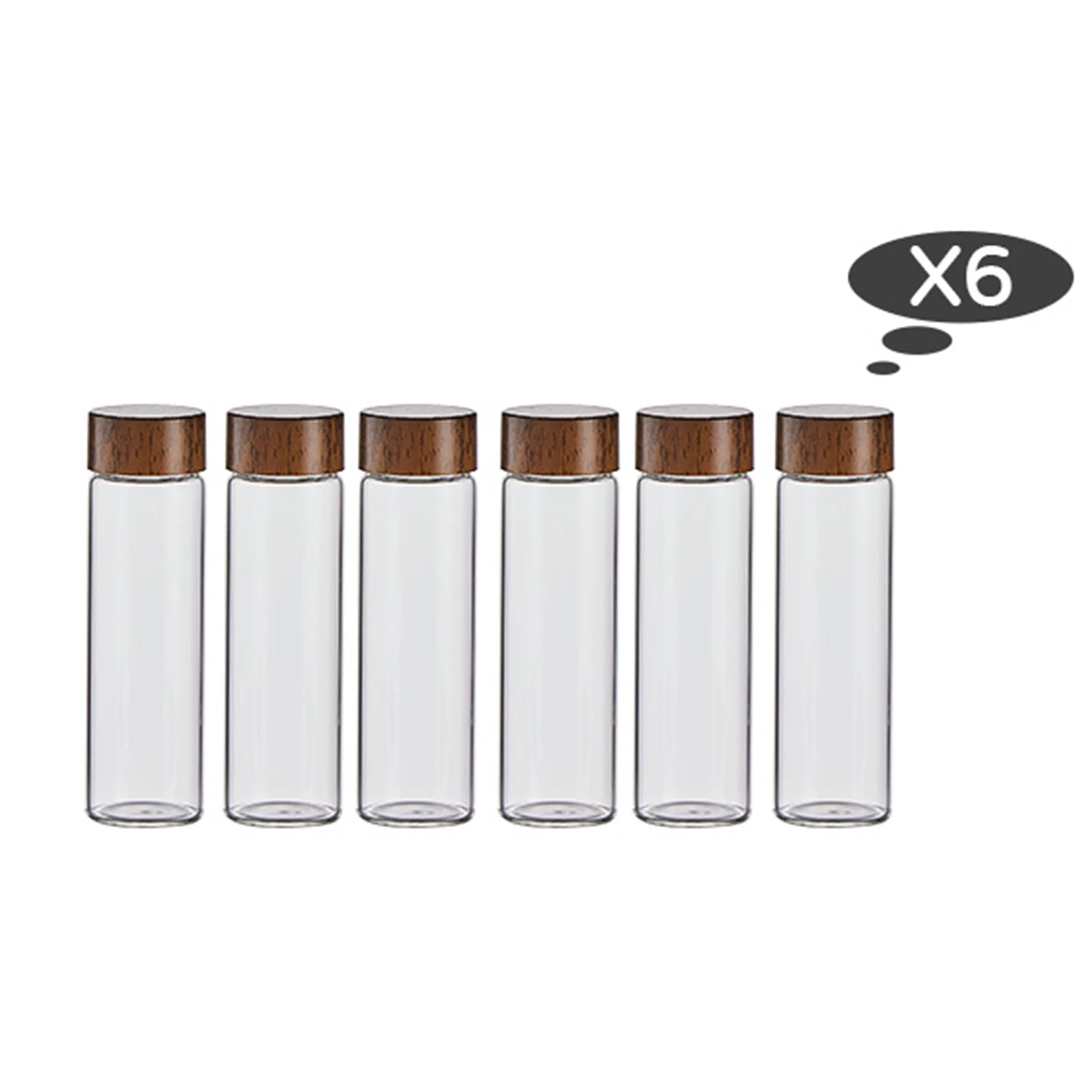 Coffee Beans Storage Containers Refillable Wooden Holder Candy Storage Empty Glass Test Tubes for Retail Kitchen Coffee Shop storage box storage jar