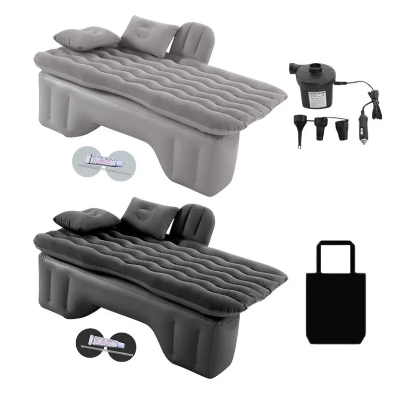 Portable Car Air Inflatable Travel Mattress Bed for Back Seat Multifunctional auto Sofa Pillow Outdoor Camping Mat Cushion