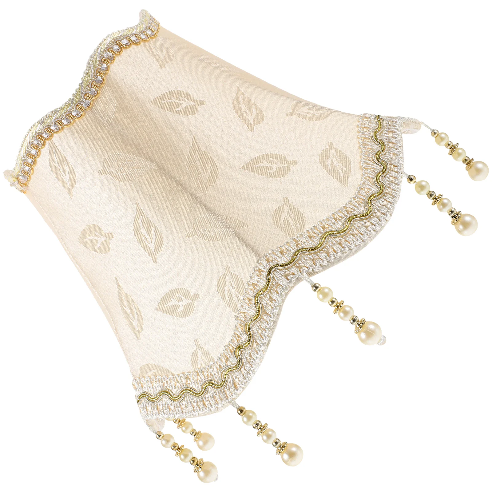 

Vintage Lamp Shade Victorian Lampshade Beads Fringe Flower Pattern Cloth Lamp Cover Antique European Cloth Lamp Covers