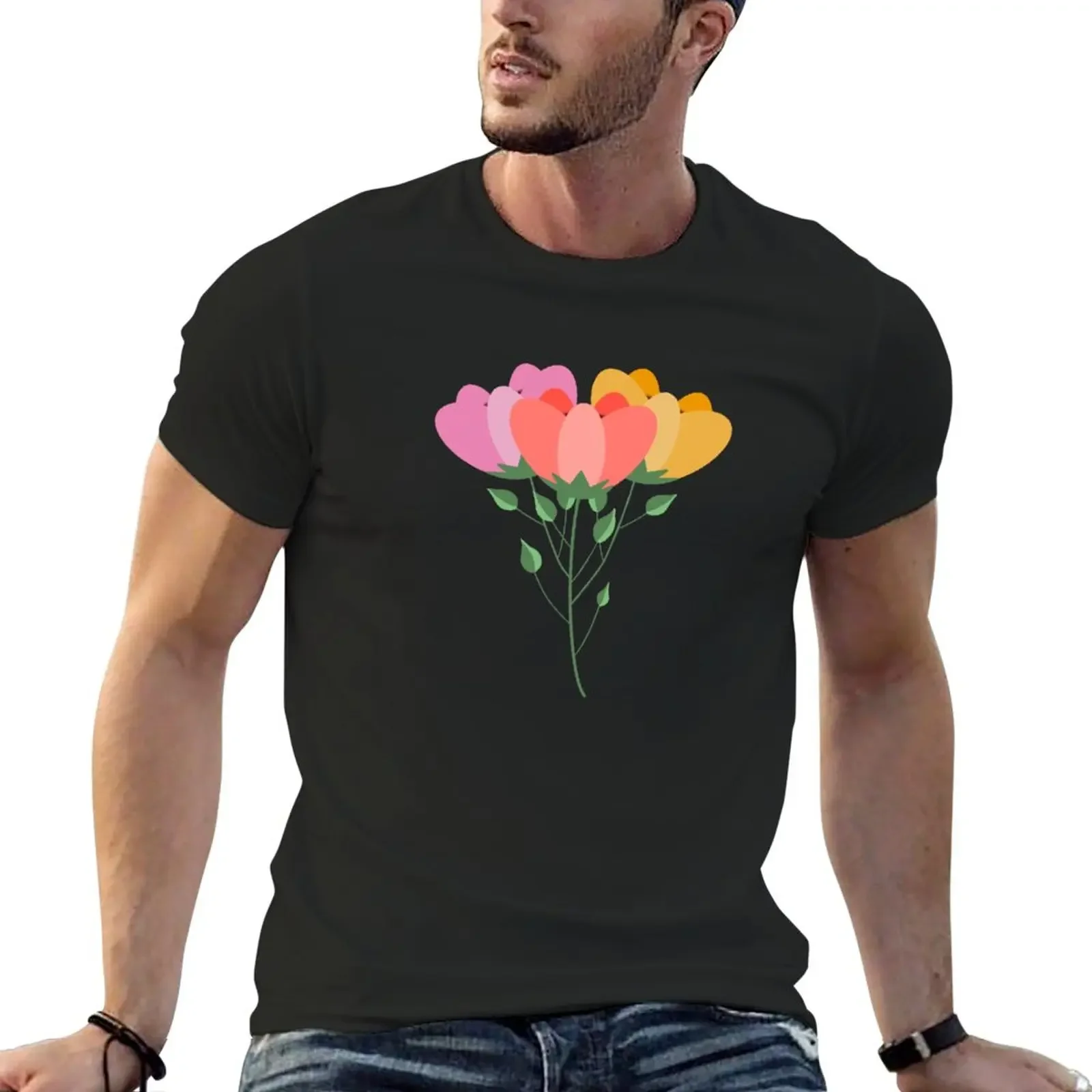 

Peonies T-Shirt anime sweat t shirt men