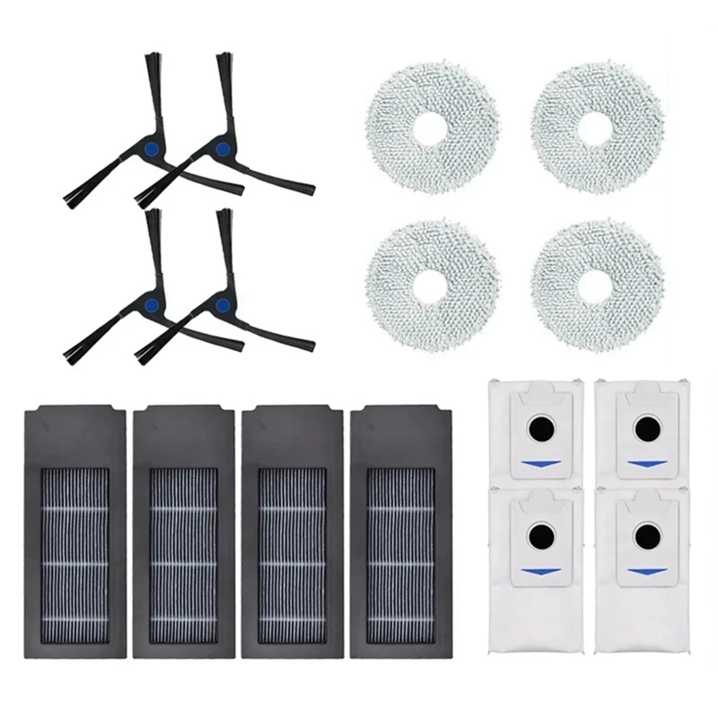 

Боковая щетка Для Ecovacs Deebot X2 / X2 Omni / X2 Pro/DEX86, тряпочка для швабры, фильтр HEPA, мешок для пыли, запасные части