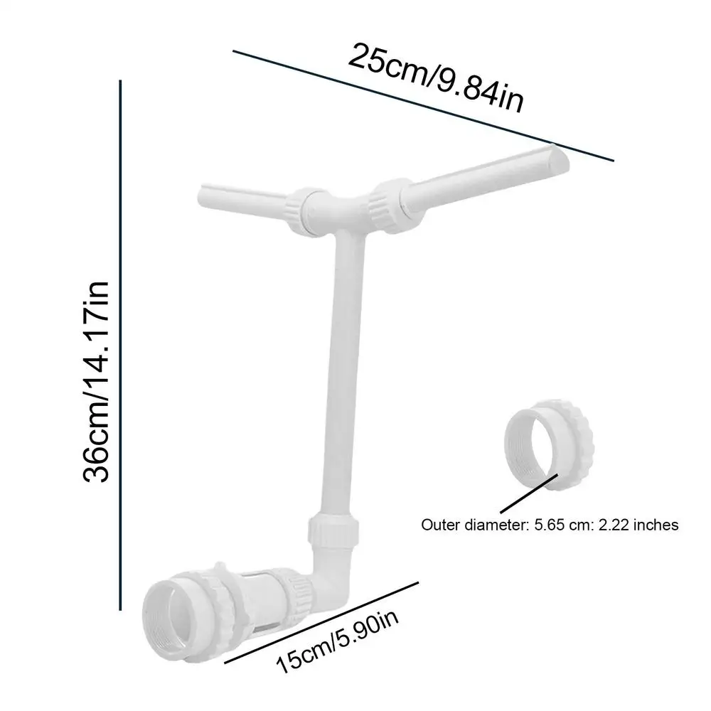 Description Picture 3 of itemNew Duals Spray Pool Fountain Cooler Water Swimming Pools Waterfall Sprinkler Fountain Adjustable Waterfall Cooling Relaxation