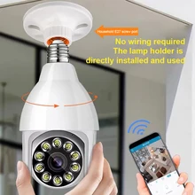 

2MP 360 Rotate E27 Bulb Socket Light Bulb Cam Wireless Wifi PTZ IP Webcam Auto Tracking Panoramic Camera Remote Viewing Security