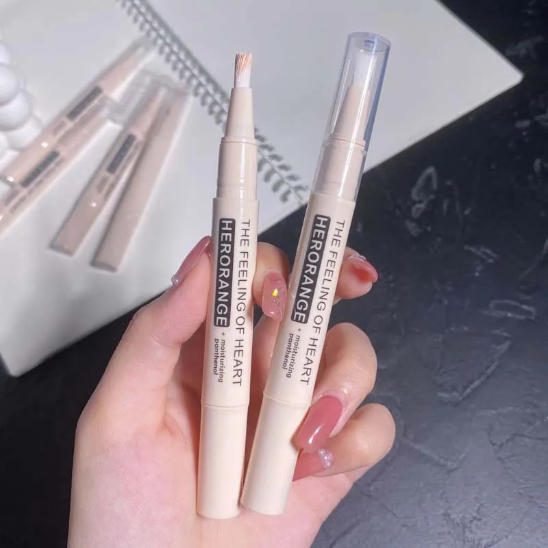 

HERORANGE Liquid Concealer Pen Foundation Cream Makeup Lasting Brighten Invisible Pores Acne Cover Seamless Waterproof Cosmetic