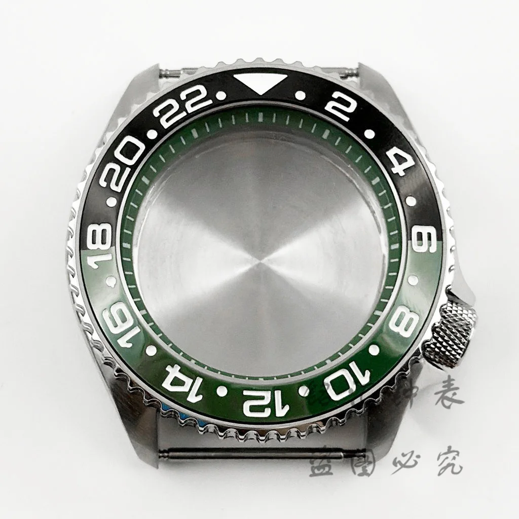 Green Ring 42mm Watch Case with Sloping Bezel