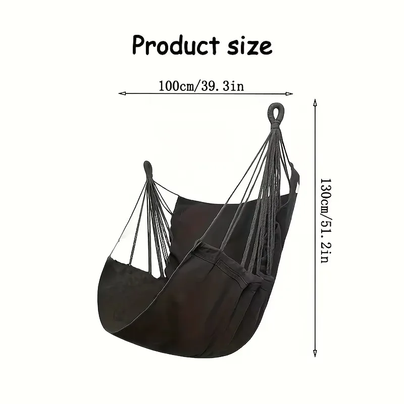Outdoor Rocking Chair Fabric Hammock Canvas Leisure Swing Chair Dormitory Portable Folding Hanging Chairs Outdoor Furniture 1PC rattan swing chair