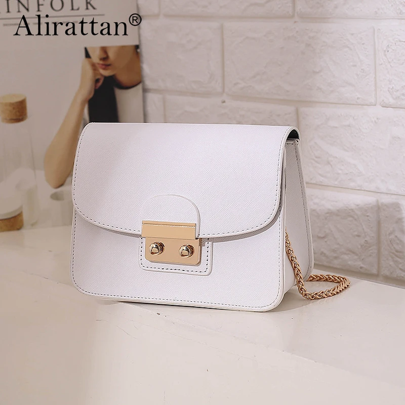 

Alirattan женская сумка новая женская сумка 2023 новая сумка через плечо с цепочкой и замком маленькая сумка на одно плечо Маленькая квадратная сумка