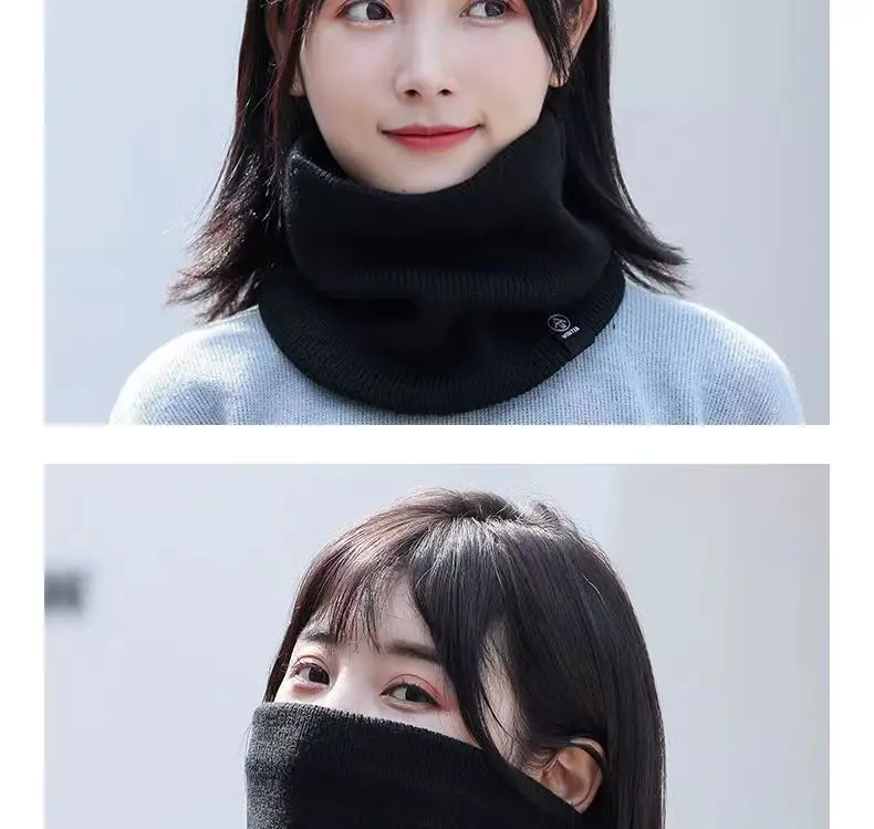 Soft Knitted Neck Warmer Face Cover Collar