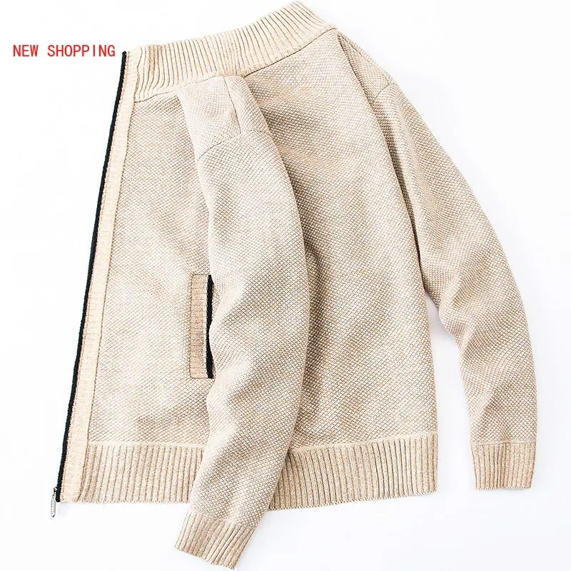 Brand Cardigan Men Thick Warm Sweatercoat Fashion Sweater Cardigan Men Slim Fit Jumpers Winter Casual Sweater Mens Clothes 2022