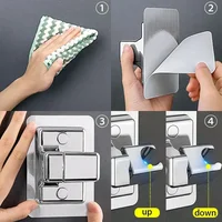 ABS Shower Head Holder Wall Mounted Shower Rack Self-adhesive Adjustable Rotatable Handheld Bracket Bathroom Accessories 4