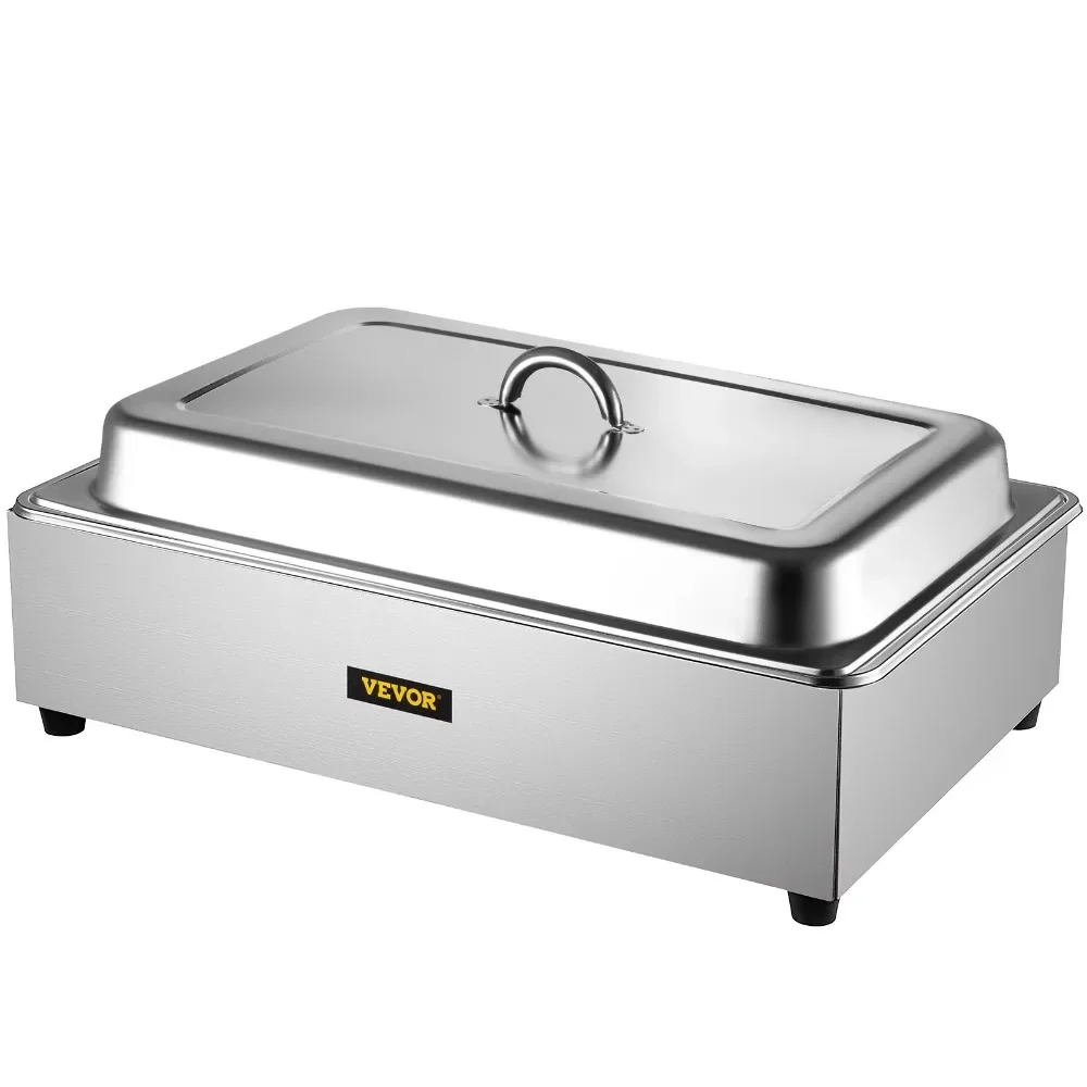 

Grade Stainless Steel Bain Marie Buffet Equipment, Fits 21 x 13.2 Pan, 400W, for Restaurant, Sliver