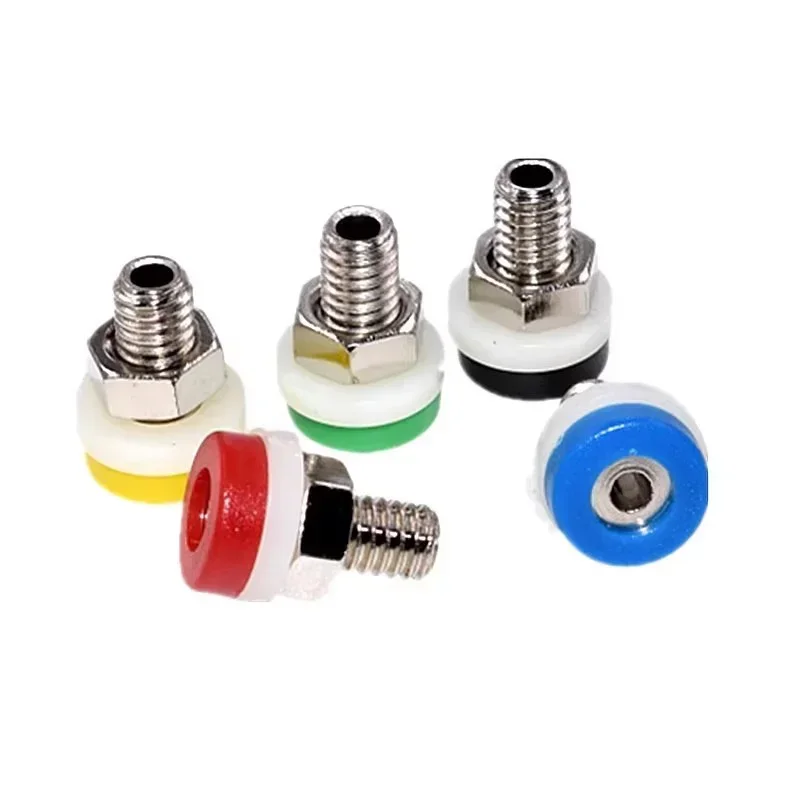 40pcs 2mm Banana Socket Binding Post Nut Banana Plug Jack ConnectorTest Hole DIY Parts Electrical Terminal