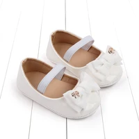 Baby Girl Shoes Cute Bowknot Toe-covered Soft PU Mary Jane Shoes Anti-slip Sole Spring Summer Sandal for 0-6-12m Baby Girl 2023 3