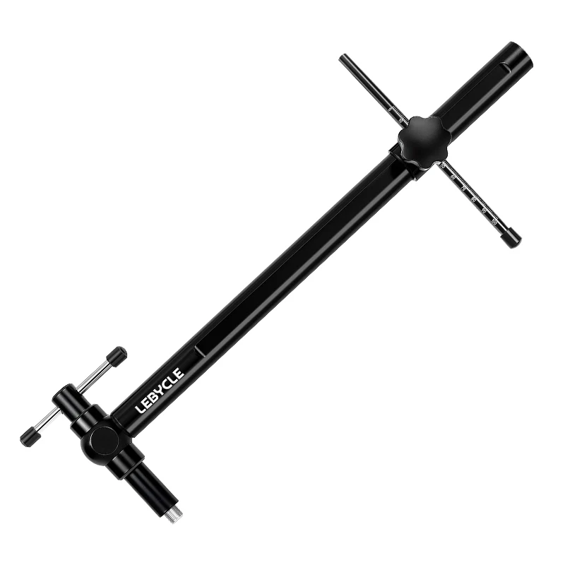 LEBYCLE MTB 로드 바이크 변속기 행어 정렬 게이지 전문 자전거 테일 훅 360 °   회전 정렬 교정 수리 도구