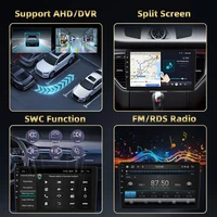 Podofo 2Din AI Audio de voiture vocale pour Toyota Yaris 2012 lecteur multimédia Qualcomm Carplay Android Auto WIFI 4G GPS RDS autoradio 5